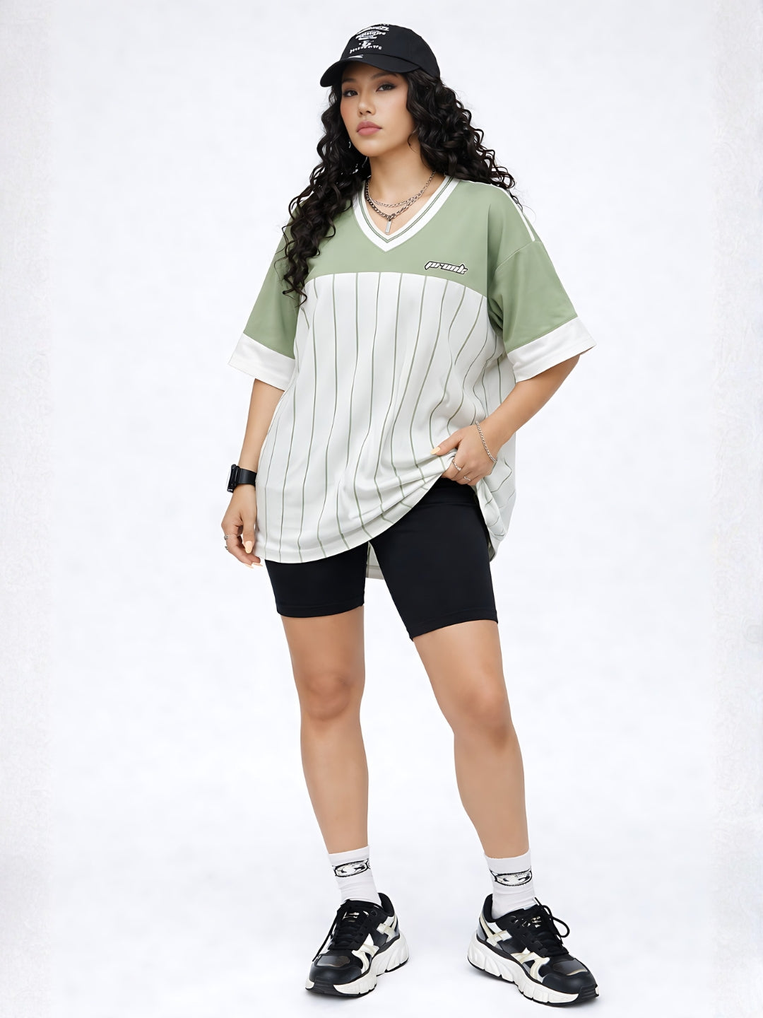 Women Oversized Varsity T-Shirt