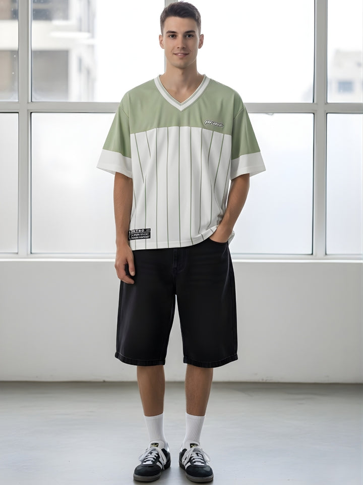 Men Oversized Varsity T-Shirt