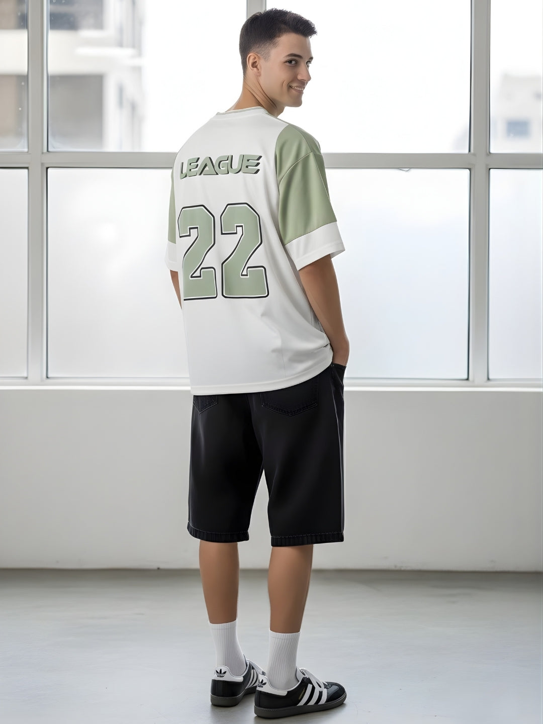 Men Oversized Varsity T-Shirt