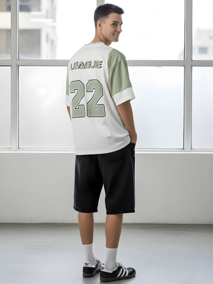 Men Oversized Varsity T-Shirt