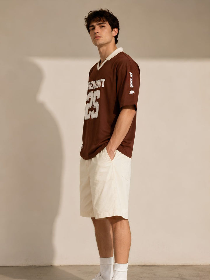 Men Oversized Varsity T-Shirt