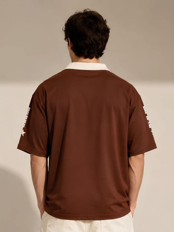 Men Oversized Varsity T-Shirt
