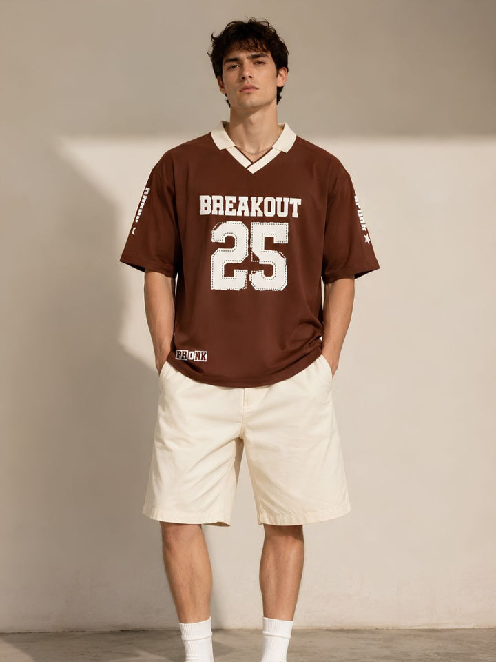 Men Oversized Varsity T-Shirt