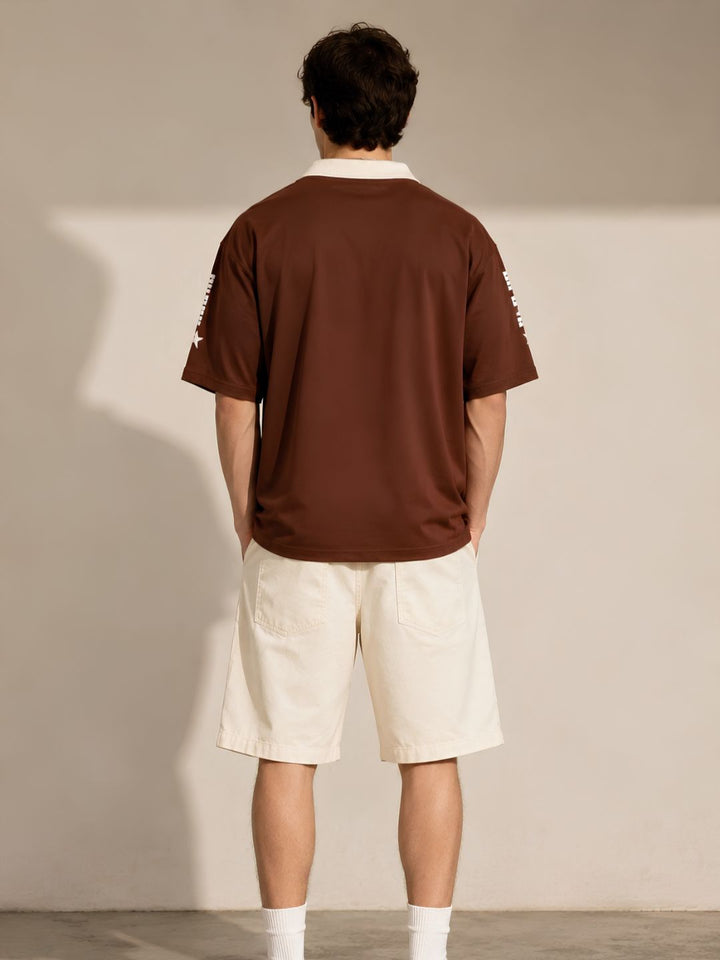 Men Oversized Varsity T-Shirt