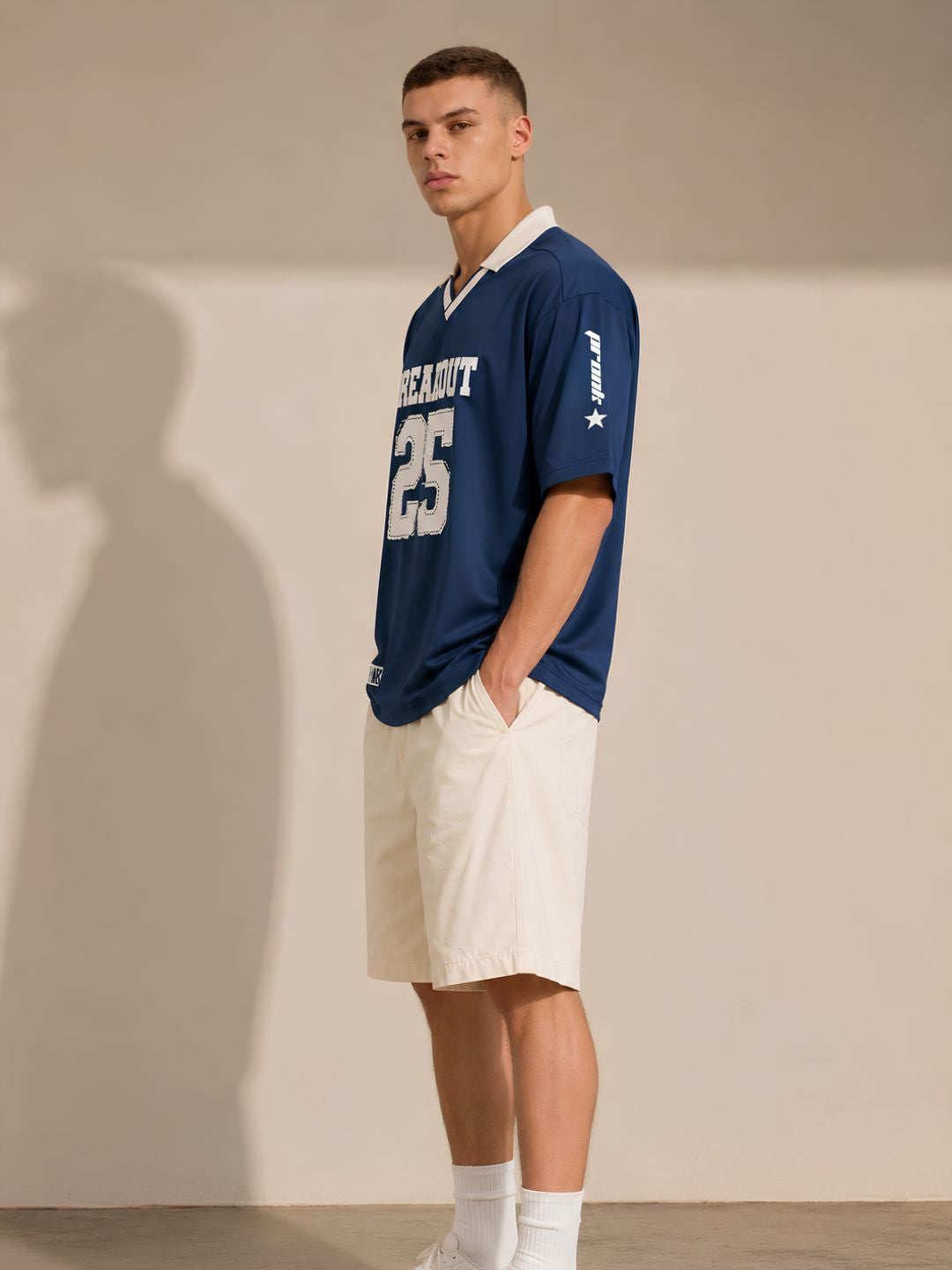 Men Oversized Varsity T-Shirt