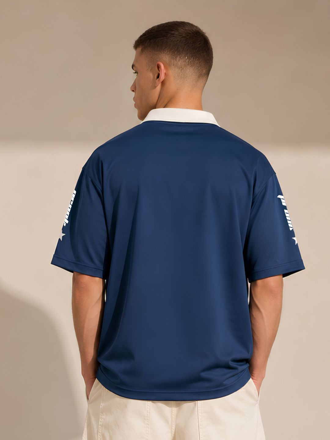 Men Oversized Varsity T-Shirt