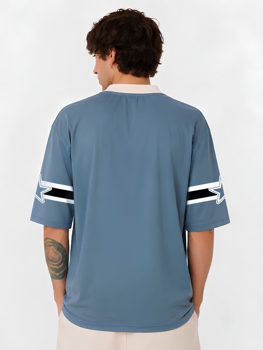 Men Oversized Varsity T-Shirt