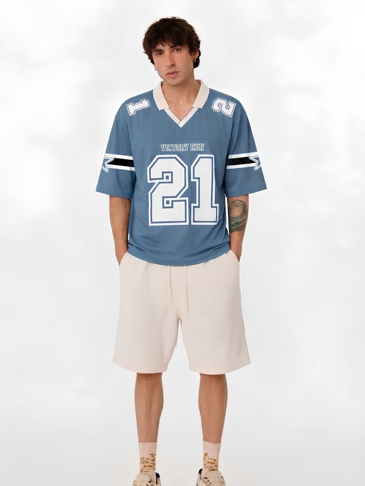 Men Oversized Varsity T-Shirt