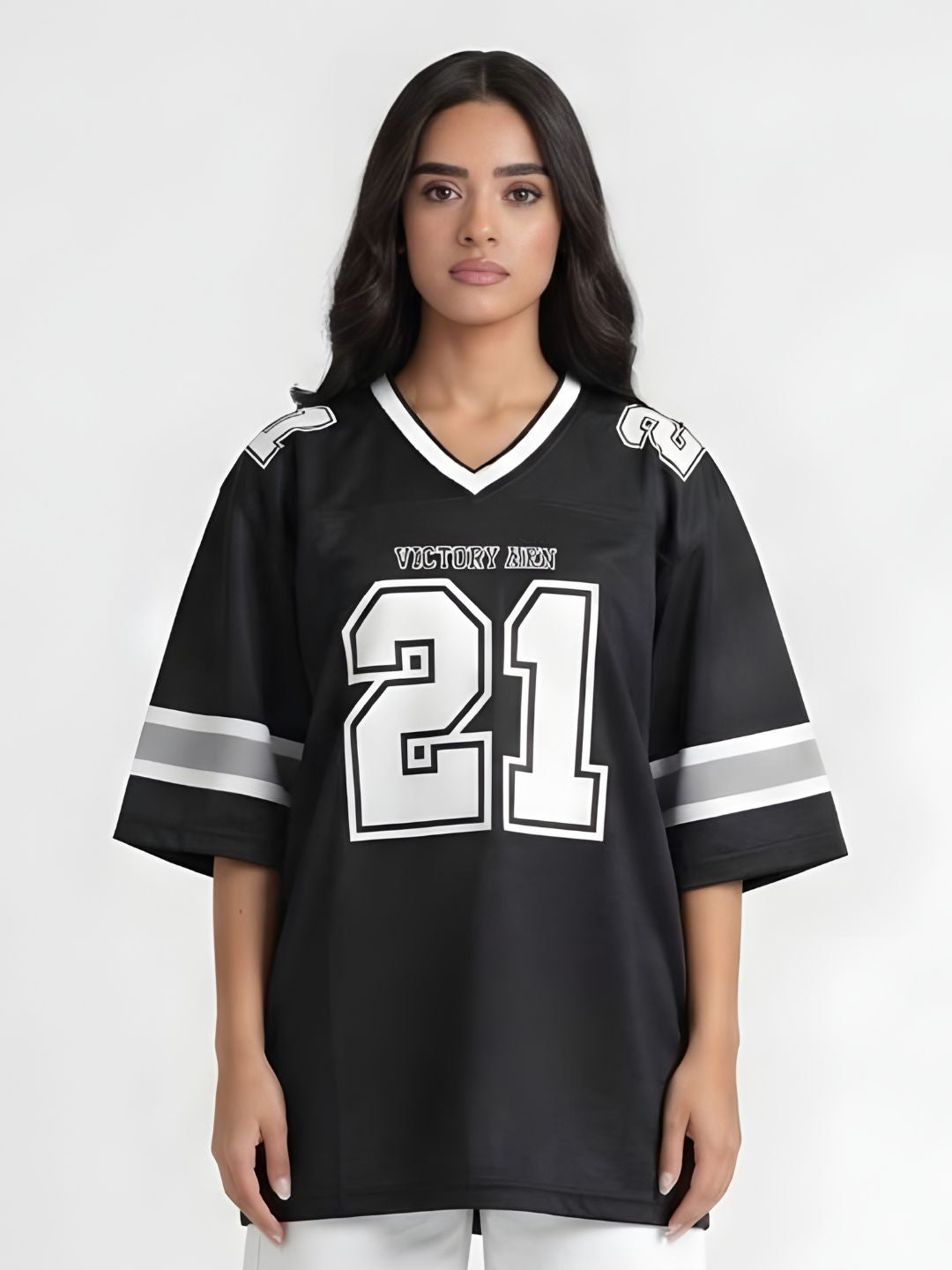 Women Oversized Varsity T-Shirt