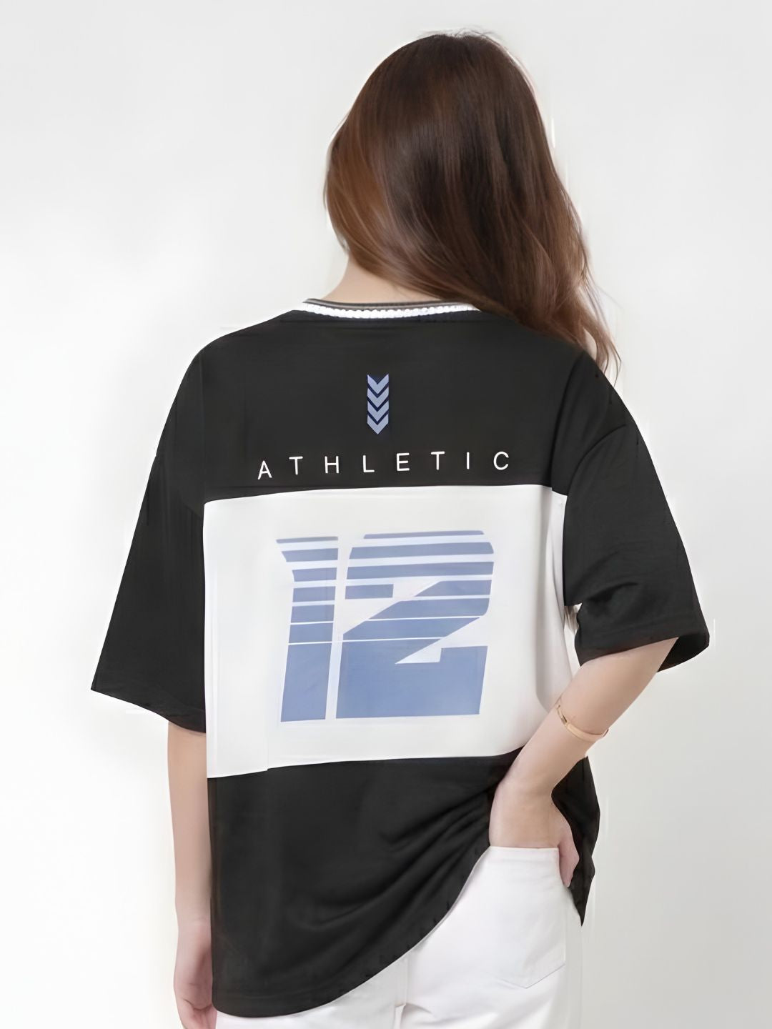 Women Oversized Varsity T-Shirt