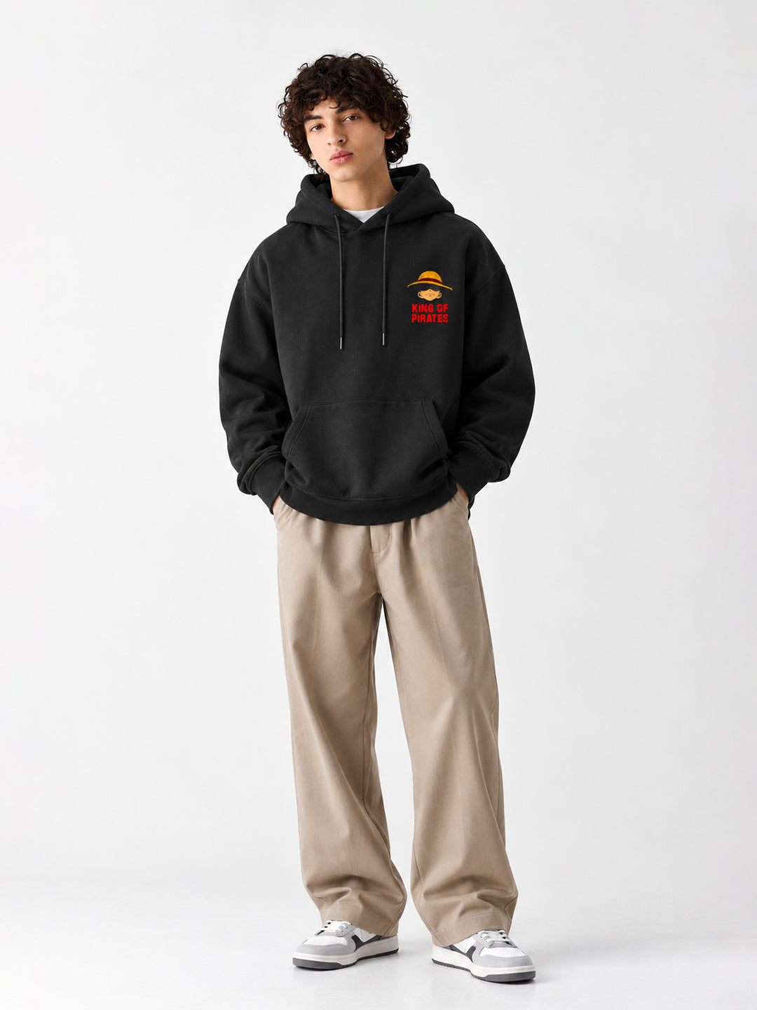 One Piece Men Drop Shoulder Premium Terry Hoodie