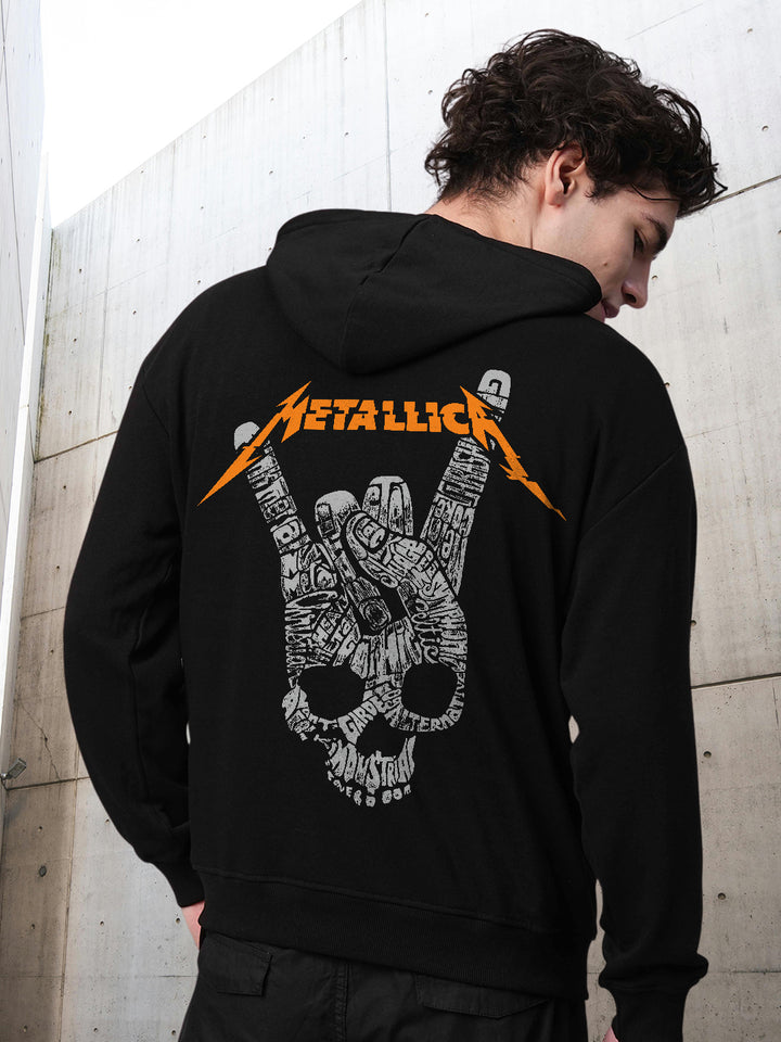 Metallica Rock Men Drop Shoulder Premium Terry Hoodie