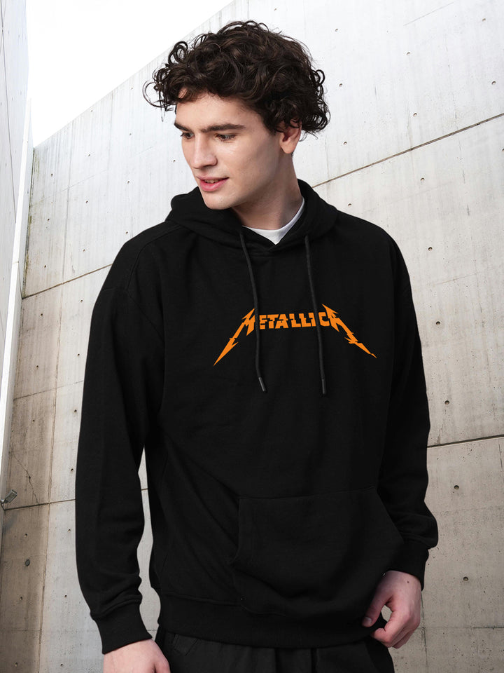 Metallica Rock Men Drop Shoulder Premium Terry Hoodie