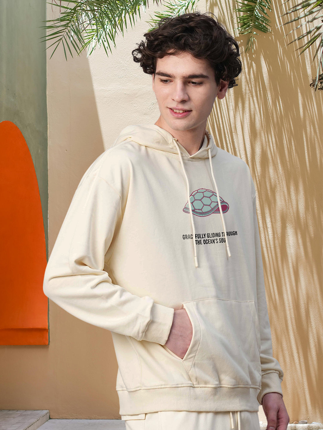 SHELL SPIRIT Men Drop Shoulder Premium Terry Hoodie