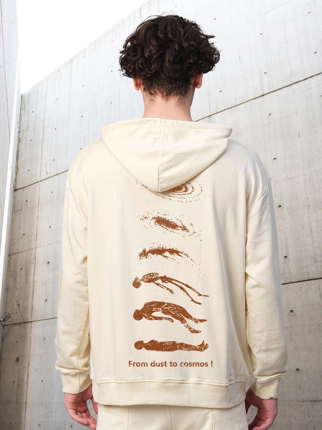 COSMIC SOUL Men Drop Shoulder Premium Terry Hoodie