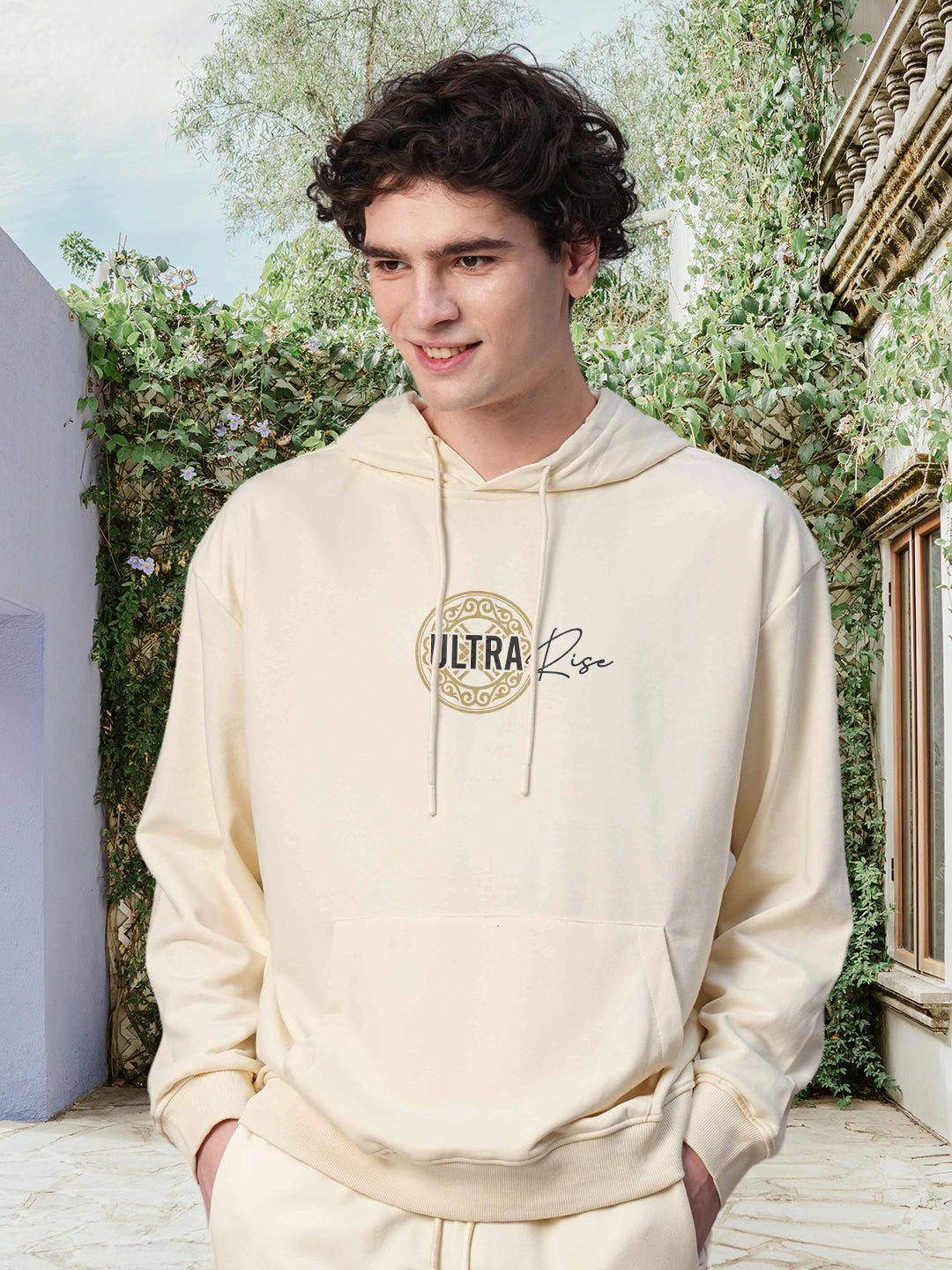 ULTRA RISE Men Drop Shoulder Premium Terry Hoodie