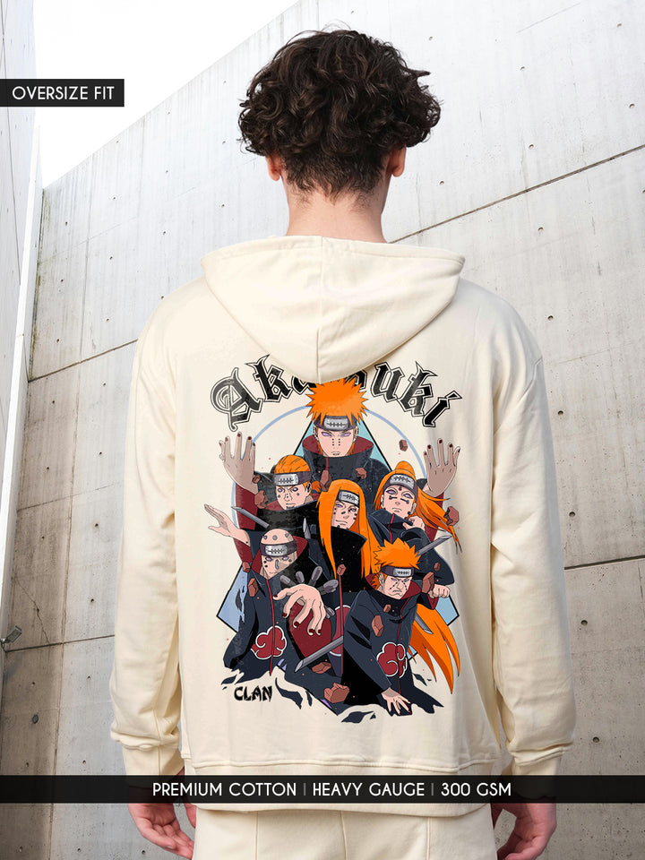 Akatsuki Clan Men Drop Shoulder Premium Terry Hoodie