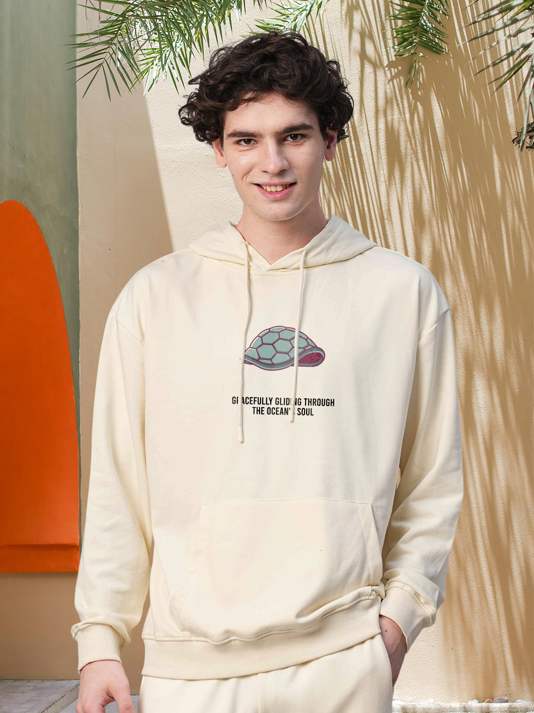 SHELL SPIRIT Men Drop Shoulder Premium Terry Hoodie