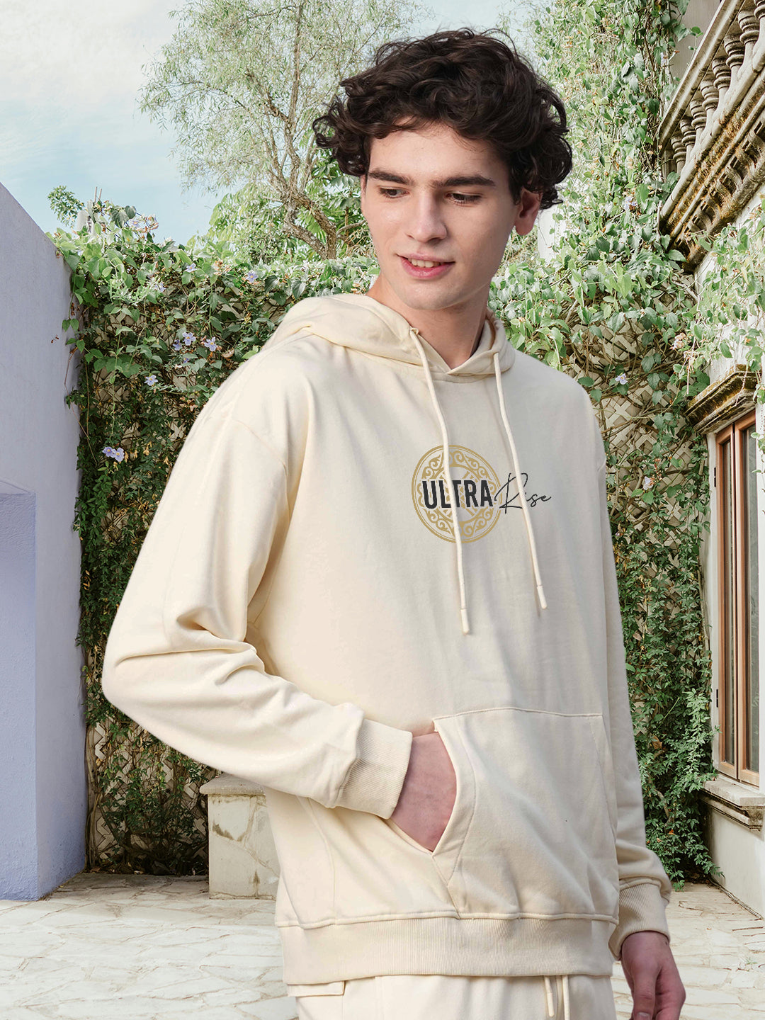 ULTRA RISE Men Drop Shoulder Premium Terry Hoodie