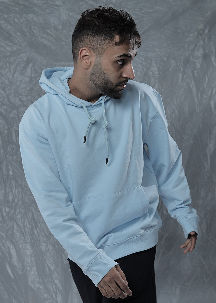 Nirvana Sky Men Drop Shoulder Loose Fit Premium Terry Hoodie