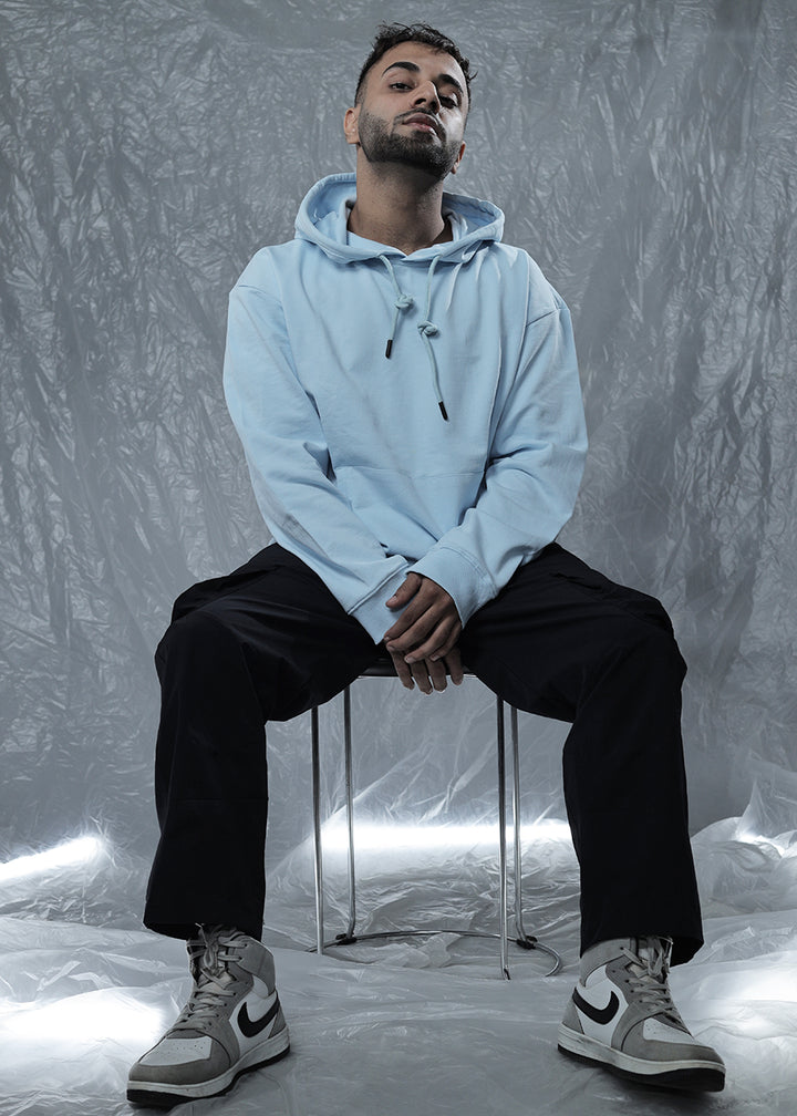 Nirvana Sky Men Drop Shoulder Loose Fit Premium Terry Hoodie