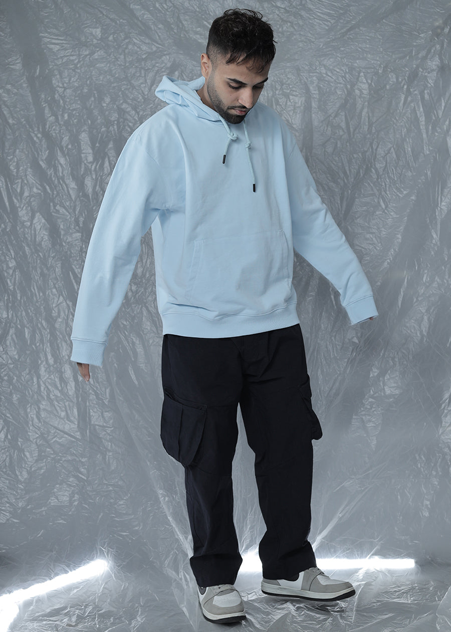 Nirvana Sky Men Drop Shoulder Loose Fit Premium Terry Hoodie