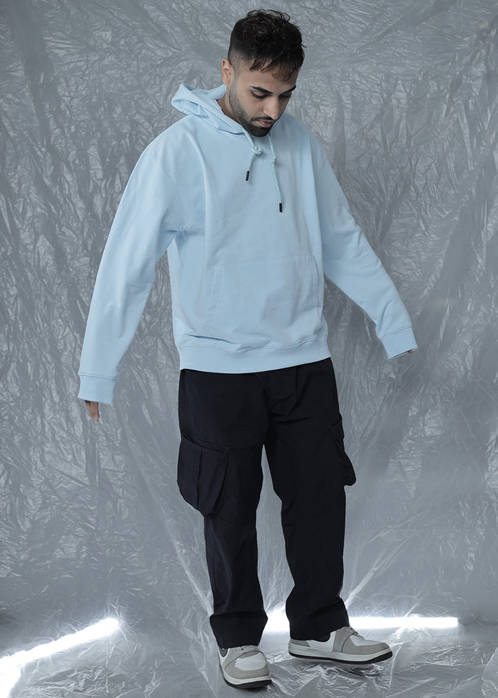 Nirvana Sky Men Drop Shoulder Loose Fit Premium Terry Hoodie