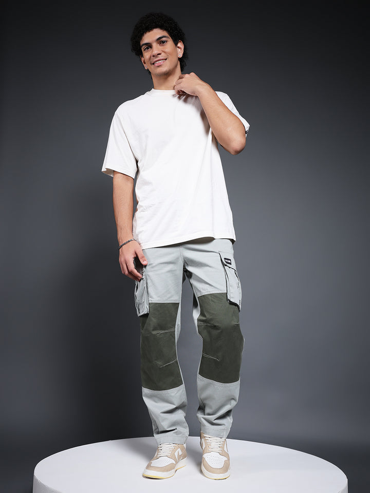 Men Utility Cargo - Olive Green