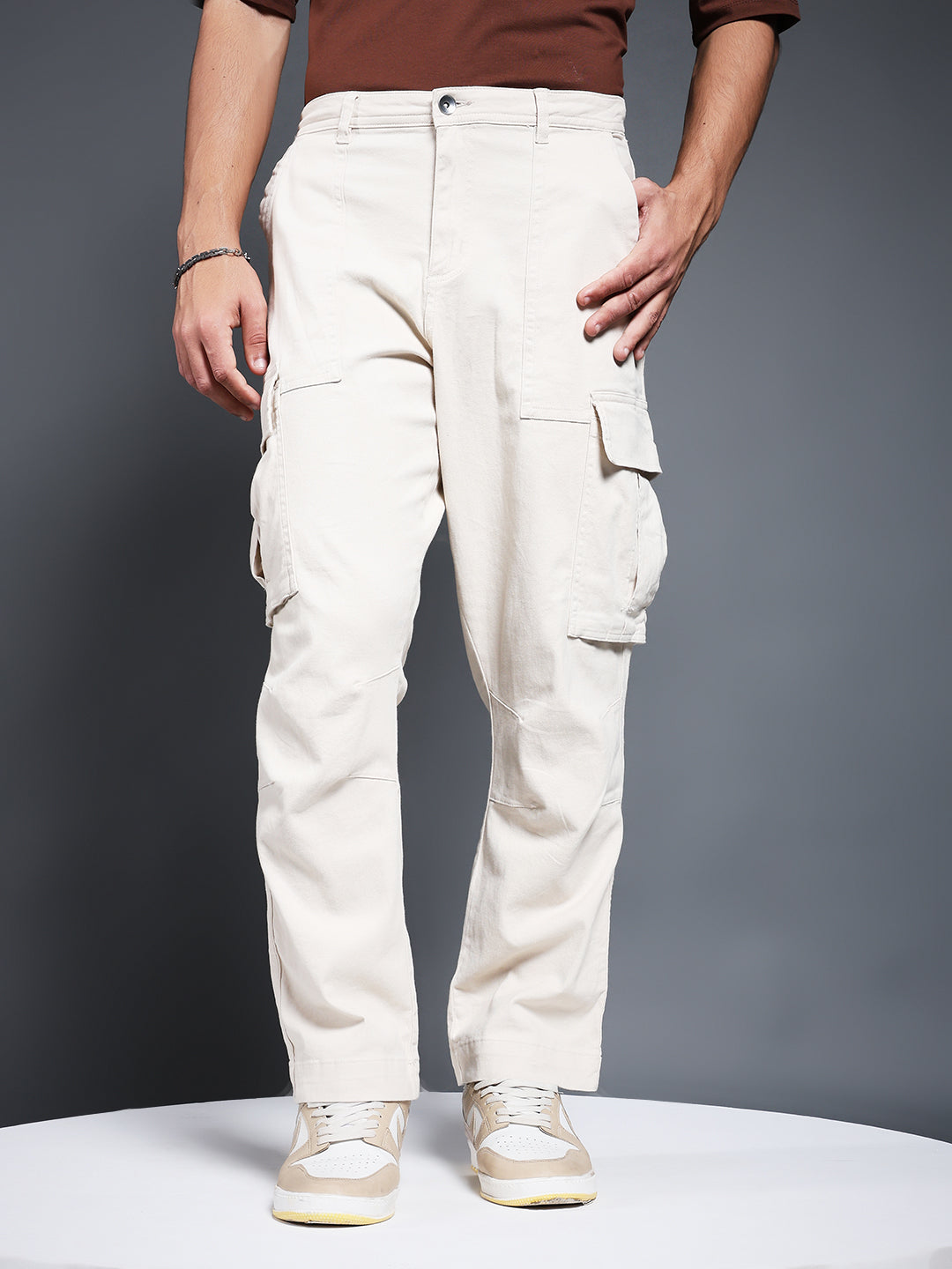Men Utility Cargo - Off White