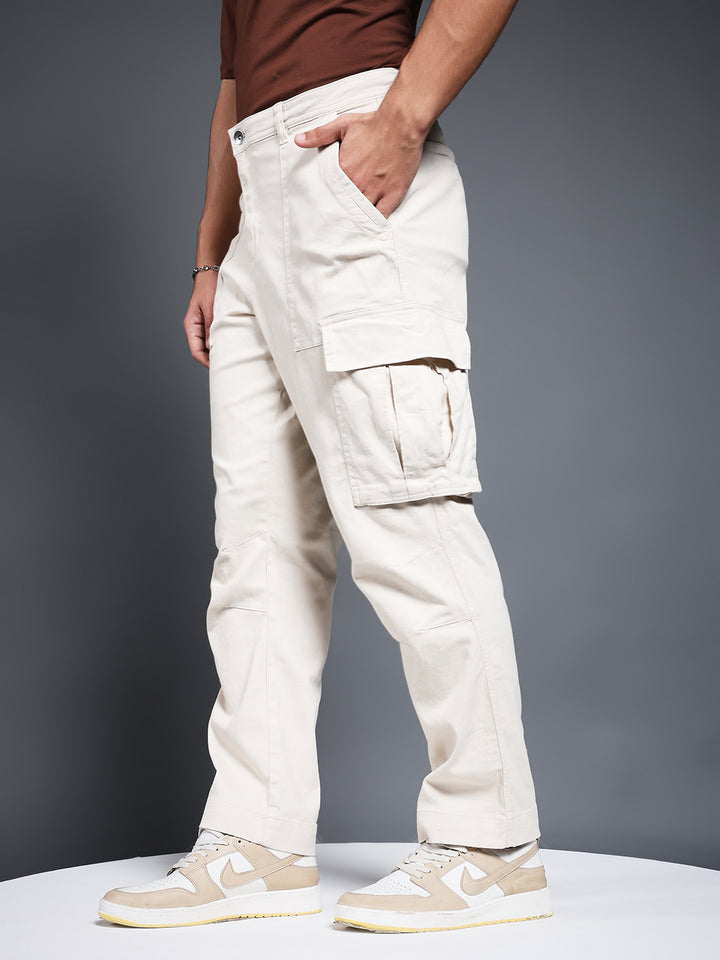 Men Utility Cargo - Off White