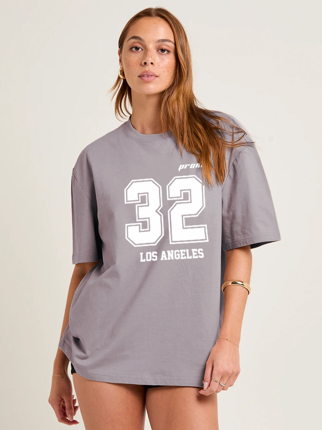 VERSITY 32 Women Graphic Oversized Printed T-Shirt