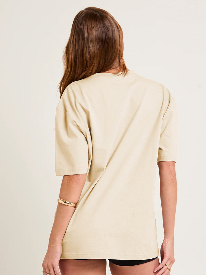 BEAUTIFUL NEW YORK Women Graphic Oversized Printed T-Shirt