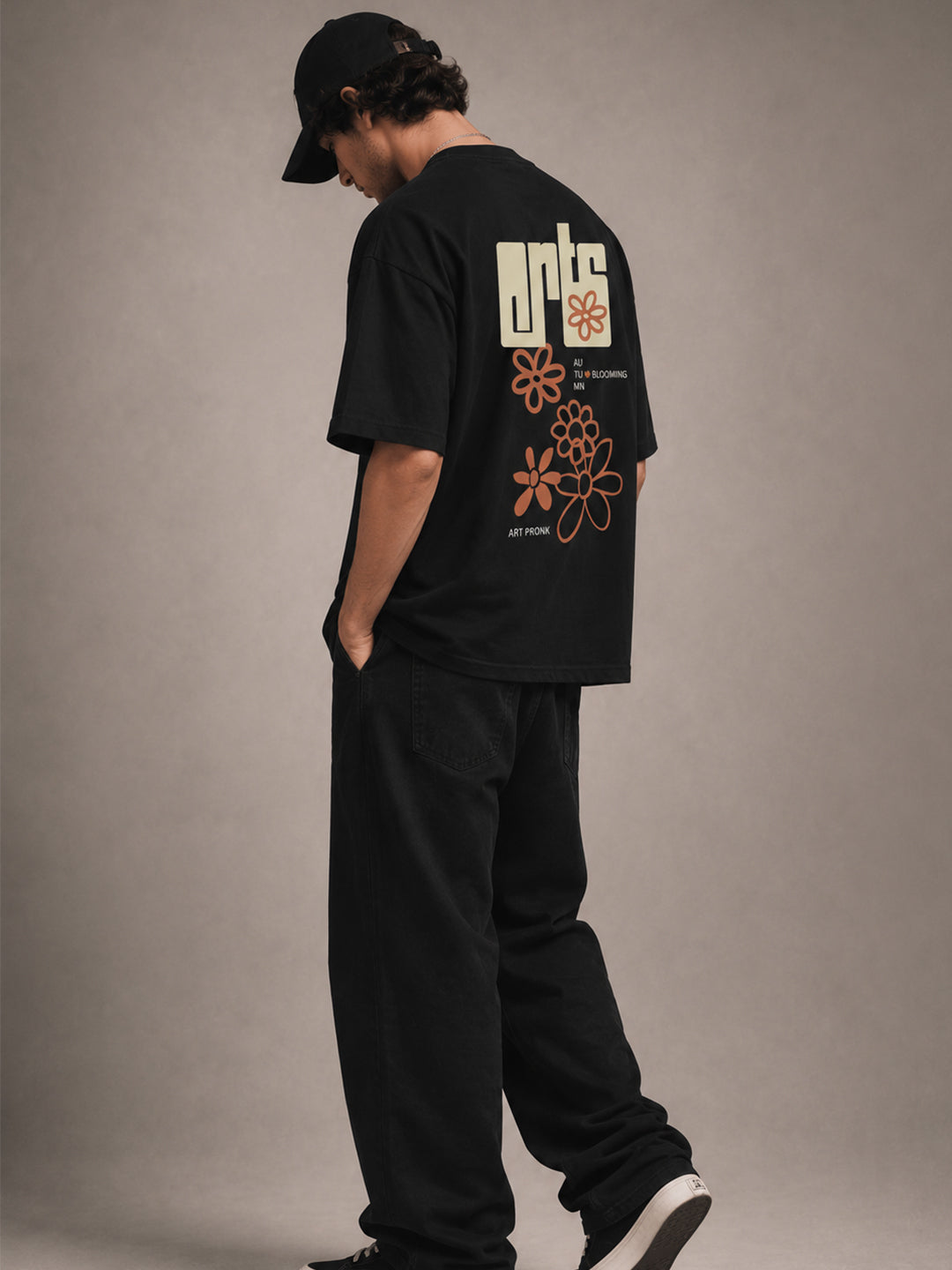 ARTS Men Printed Oversized T-Shirt