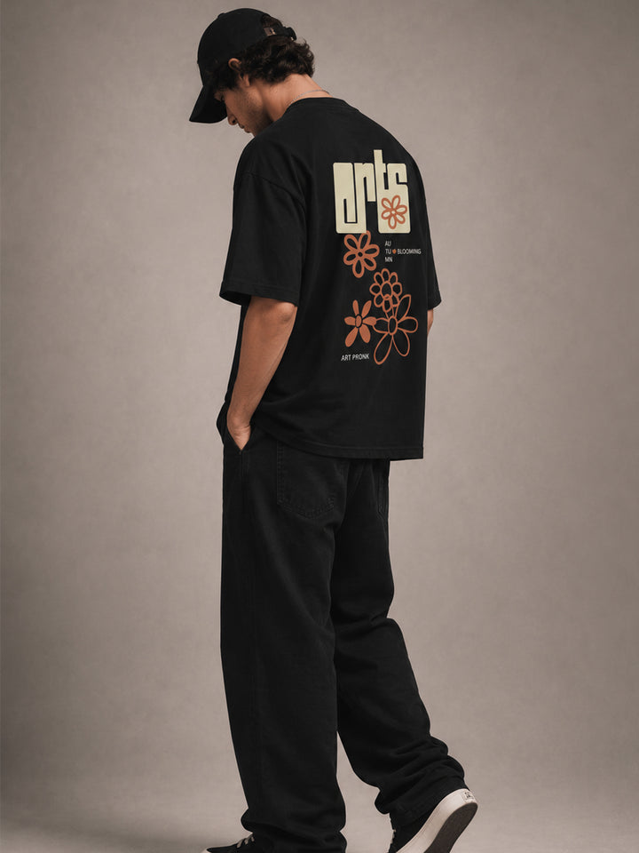 ARTS Men Printed Oversized T-Shirt