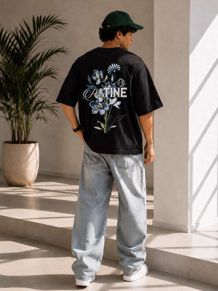 PRISTINE Men Printed Oversized T-Shirt
