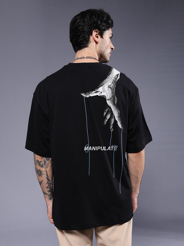 MANIPULATE Men Printed Oversized T-Shirt