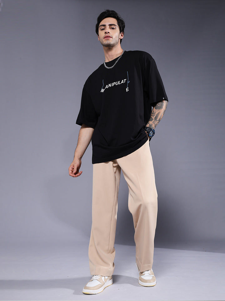 MANIPULATE Men Printed Oversized T-Shirt