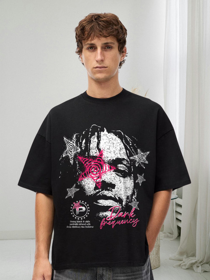 MONOFORM Men Printed Oversized T-Shirt