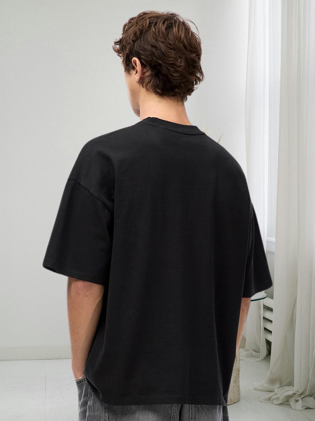 MONOFORM Men Printed Oversized T-Shirt