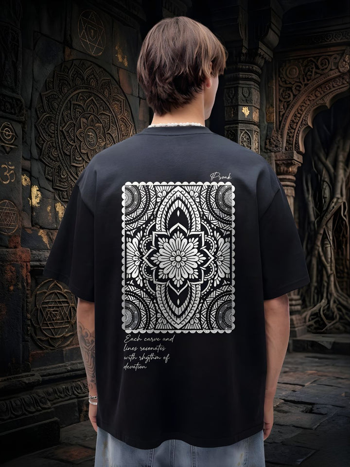 Divine Men Printed Oversized T-Shirt