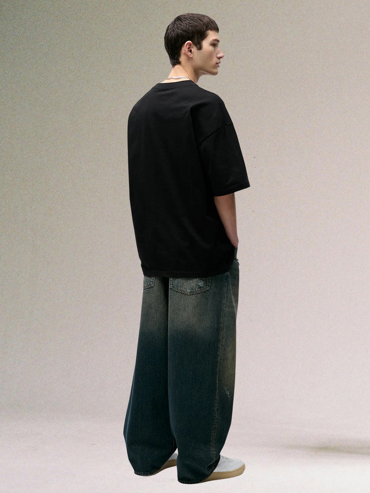 SAVAGE CLUB Men Printed Oversized T-Shirt