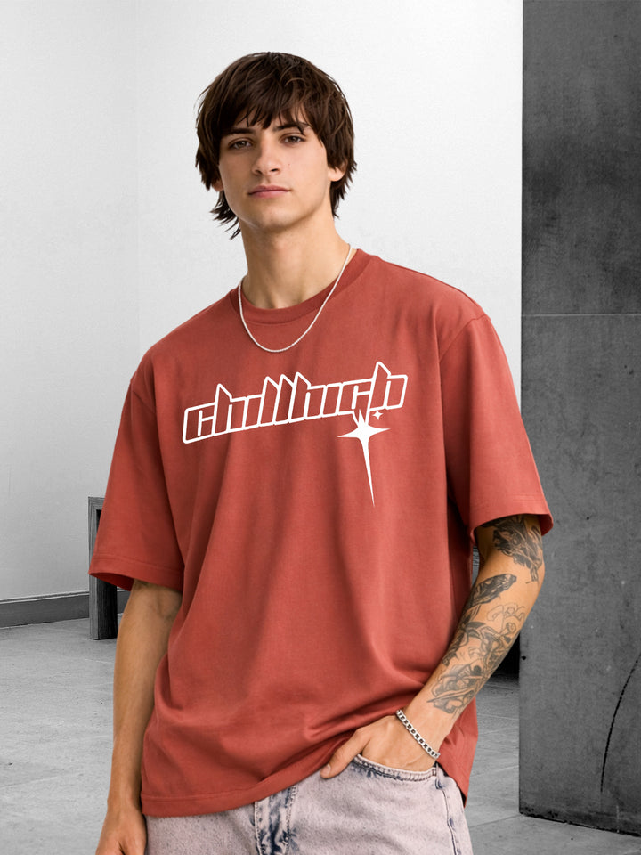 MIDNIGHT SWAGGER Men Oversized Printed T-Shirt