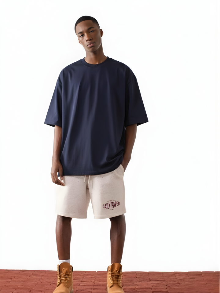 Solid Men Oversized T-Shirt - Classic Navy
