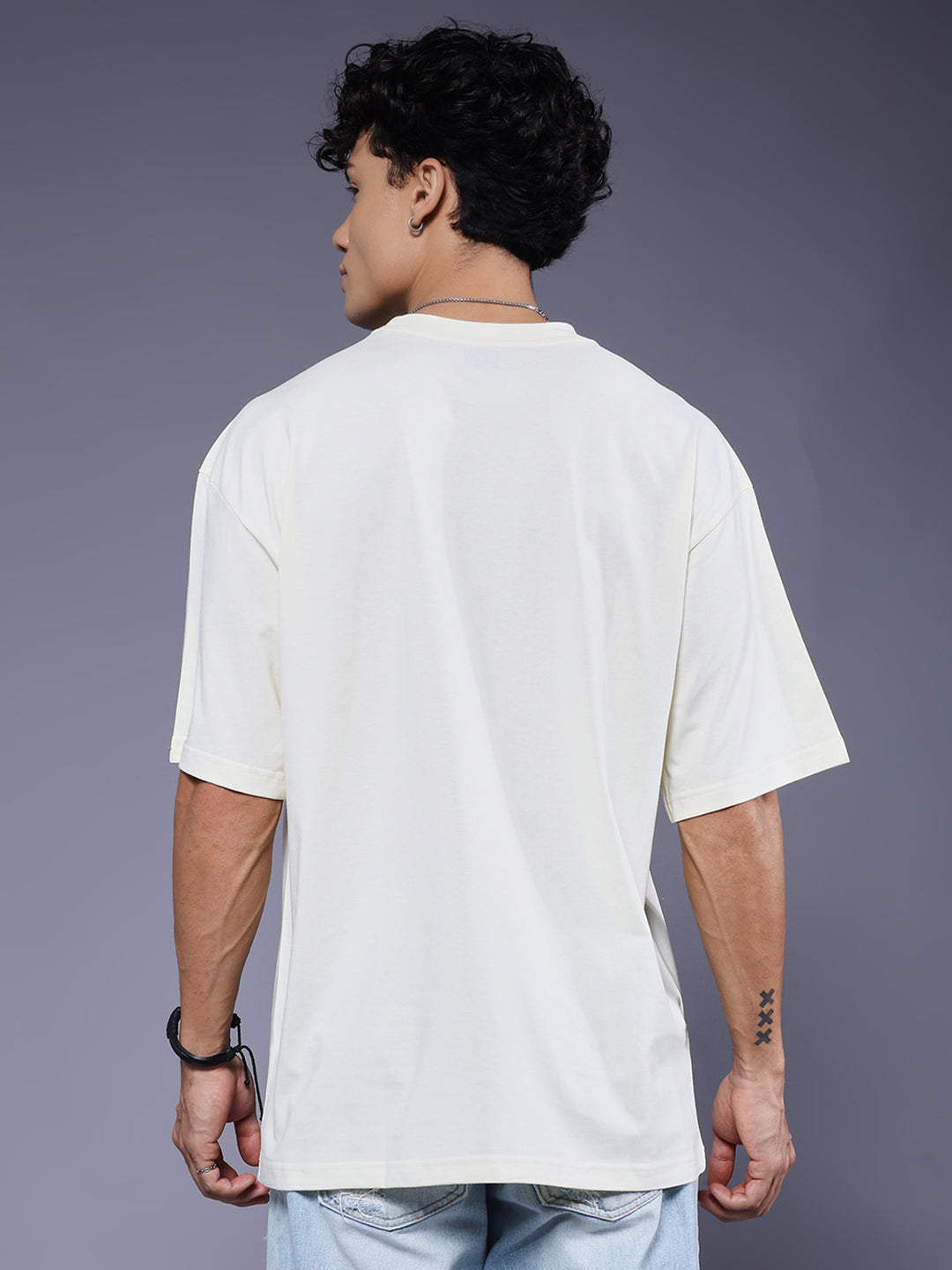 SPEED CORE Men Printed Oversized T-Shirt