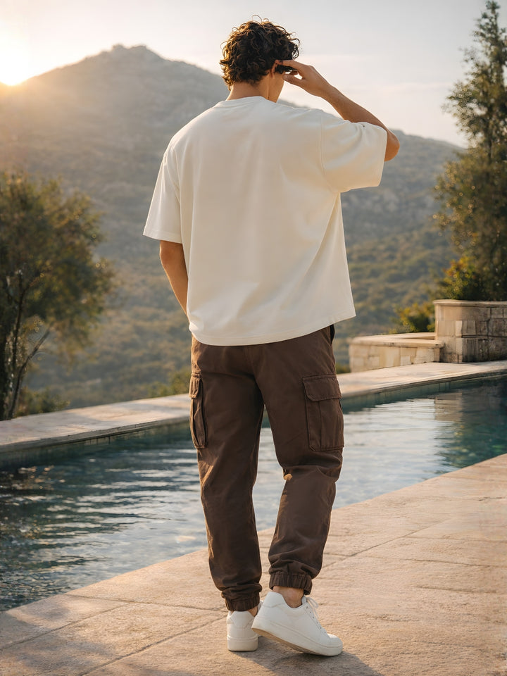 STILL STRONG Men Printed Oversized T-Shirt