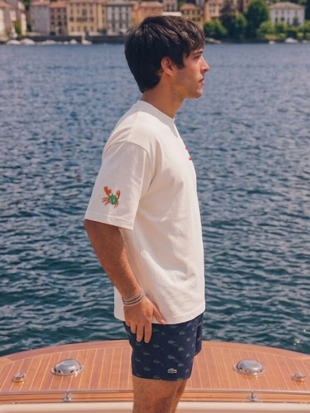 Lobster Men Printed Oversized T-Shirt