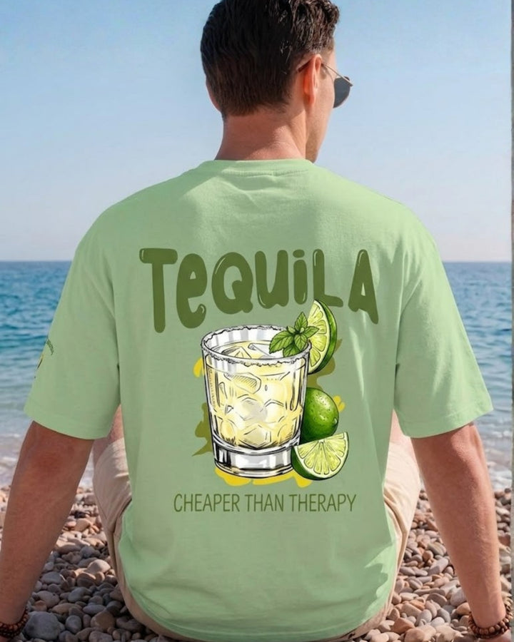 Tequila Men Printed Oversized T-Shirt