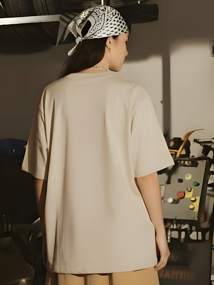 MAKE A WISH Women Oversized Graphic T-Shirt