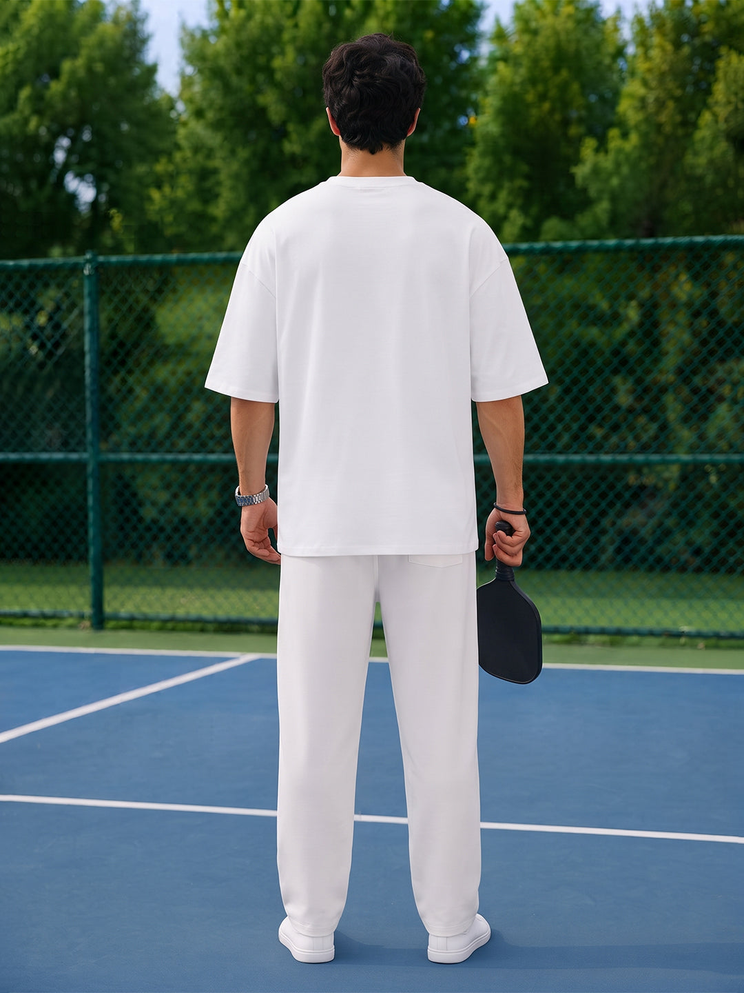 PICKLEBALL  ATHLETIC CLUB Men Printed Oversized T-Shirt