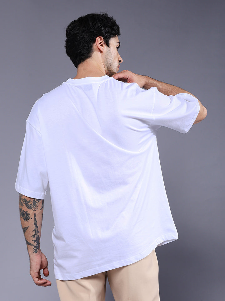 TAP TO EXIT YOU Men Printed Oversized T-Shirt